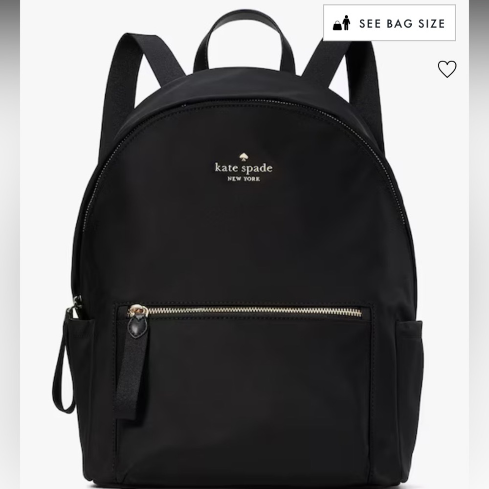 Kate Spade backpack purse black